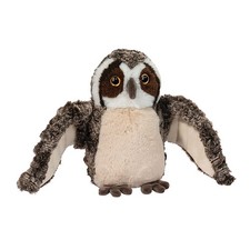 Douglas Plush Stuffed Animal Echo Brown and White Owl, 8" long