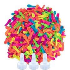 1700 Pack Water Balloons with Refill Hose Nozzle Eco-Friendly Latex Balloons,...
