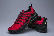 Nike Air VaporMax TN Plus Red and Black Men  s Air Cushion Shoes