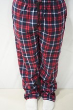 Pajamas bottoms Unisex plaid and checkered drawstring warm Cotton