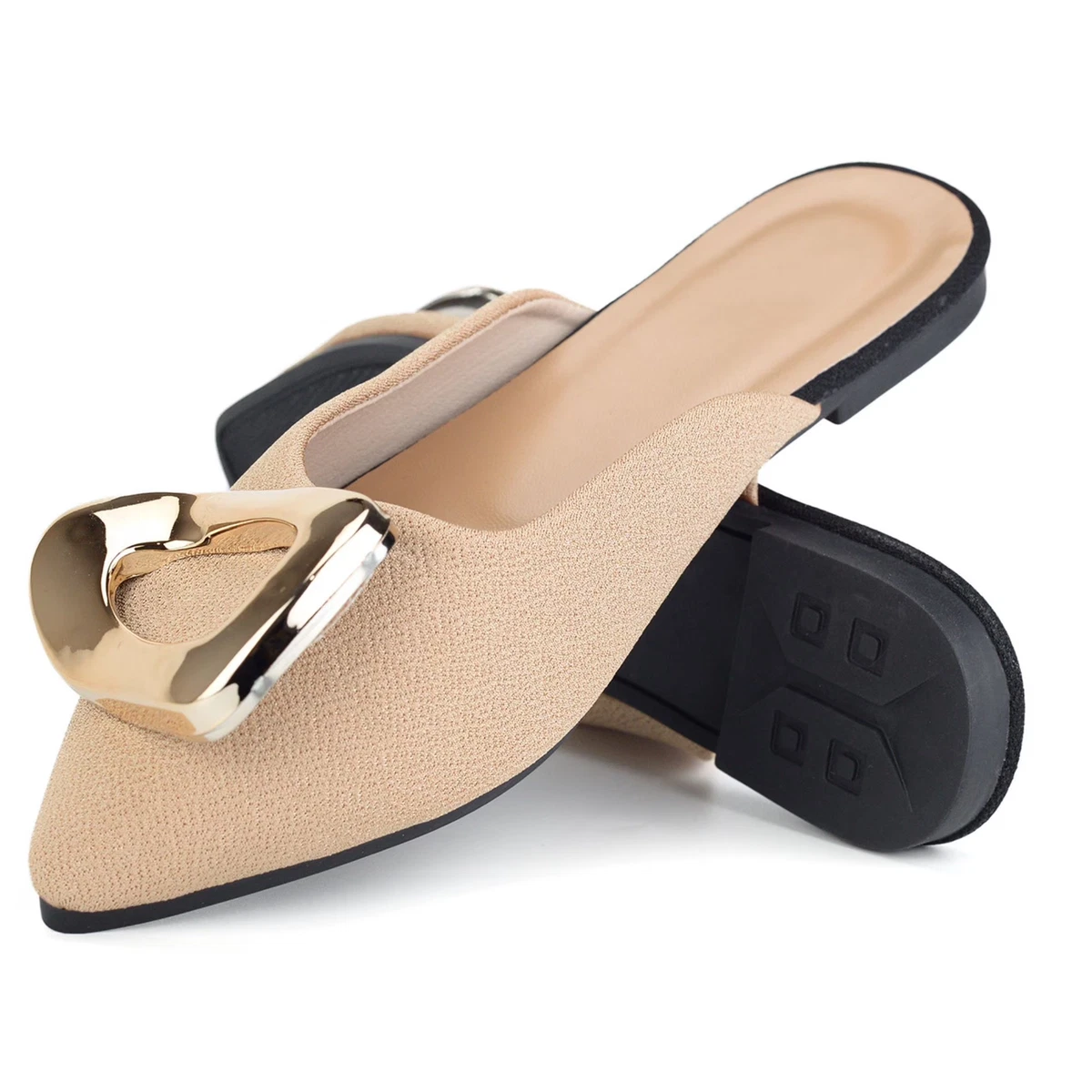 City Chic レディース Buckle Ballet Flatサンダル Buckle Ballet 