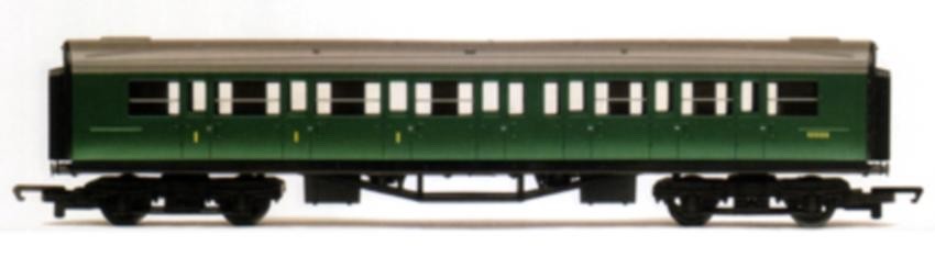 Hornby R4125E BR(SR) Green Composite Coach #S5511S BNMIB 00 Gauge