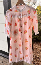 Vintage Strawberry Shortcake Handmade Children's Nightgown Robe
