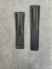 Tag Heuer 22mm Black Leather Monaco Strap FC6171 / New Strap, Old Stock / 195