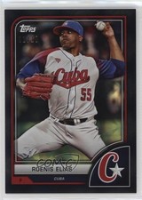 2023 World Baseball Classic Black Diffractor Foil 2/10 Roenis Elias Elías 10pz