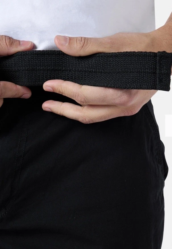 Pantalones Cortos Largos Carga Táctica con Cinturón X RAY Para Hombre 18" Entrepierna Debajo de la Rodilla Negros W30 Foto 4 de 4