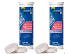 2 Mommy's Bliss - Lactation Hydration Drink Tablets Berry Acai NEW!