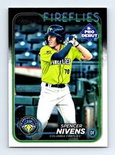 #PD-177 2024 Topps Pro Debut - Spencer Nivens Fireflies