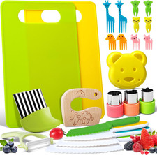 23 PCS Kids Cooking Sets, Kitchen Tools for Toddlers' Real Cooking, Kids Kitchen