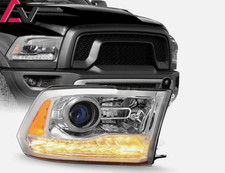 Front Chrome Clear Lamps For 2013-2018 Dodge Ram 150025003500 Headlights Lhrh