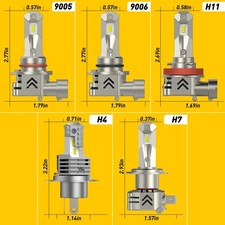 H11 9006 9005 H4 LED Headlight Super Bright Bulb White 60000LM High/Low Beam