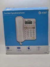 AT&T CL2909 Corded Phone with Speakerphone and Caller ID/Call Waiting White 