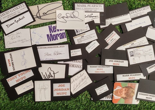 Colección de tarjetas firmadas Manchester United todas originales ver imágenes. 50 diferentes - Imagen 13 de 15
