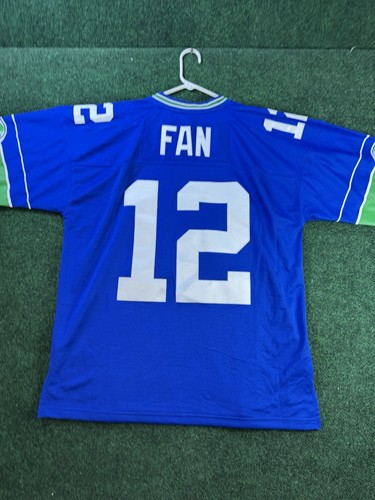 Men's Mitchell & Ness 12 Fan Royal Seattle Seahawks Legacy Player Jersey Sz XL - Picture 7 of 9