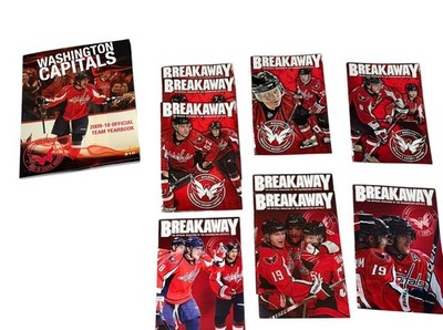 Vintage Washington Capitals Lot of Programs Breakaway Magazine + Yearbook 2010s