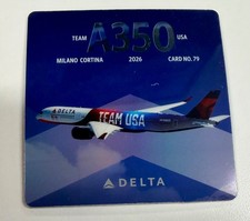Delta Air Lines Card 79 A350 commemorative trading card