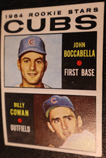 1964 TOPPS BASEBALL SET. #192 Chicago Cubs RC Stars, Boccabella/Cowan, VGEX