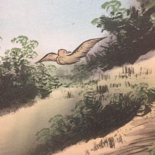 Hanging Scroll Landscape Painting Animal Handwritten Inscription 3001 - Imagen 9 de 10