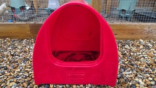 Red Stubbs Poultry Palace Dust Bath Chicken Shelter