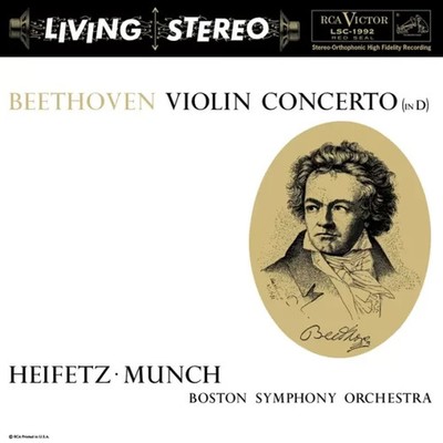 ANALOGUE PRODUCTIONS AP-1992-45 BEETHOVEN VIOLIN CONCERTO HEIFETZ MUNCH 2LP