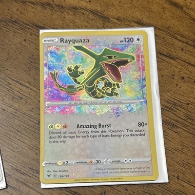 rayquaza pokemon card 138 185 Rayquaza #138 EXTENDED ART main image 0