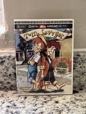 Tom Sawyer DVD 1999 Collectors Edition Dolby Digital DTS Interactive Quiz Game