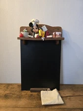 Rare Disneyland Paris Exclusive - Mickey Gourmet Figurine Slate Chalkboard Rare