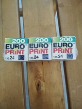 Pellicules Vintage . X3 Neuf Euro Print 200. 24 Poses