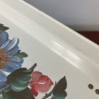 Vintage Folding Floral Metal Lap Tray TV Retro Mid Century Bed — photo 9