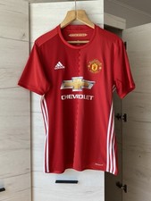 Manchester United 2016 Home Jersey Adidas Chevrolet Sponsor Vintage