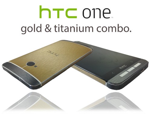 Brushed Metal Two Tone Skin For HTC ONE M7 Wrap Cover Sticker Protector Case - Picture 8 of 11