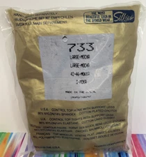 Size L - 733 -Silkies Control Top Pantyhose With Support Legs Mocha