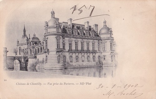 Chantilly France Castle 1900's postcard glamour vintage (172) - Picture 1 of 2