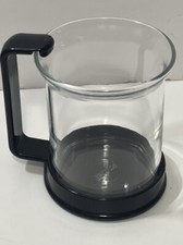 BODUM clear glass mug-black handle 3.5” Espresso Cup
