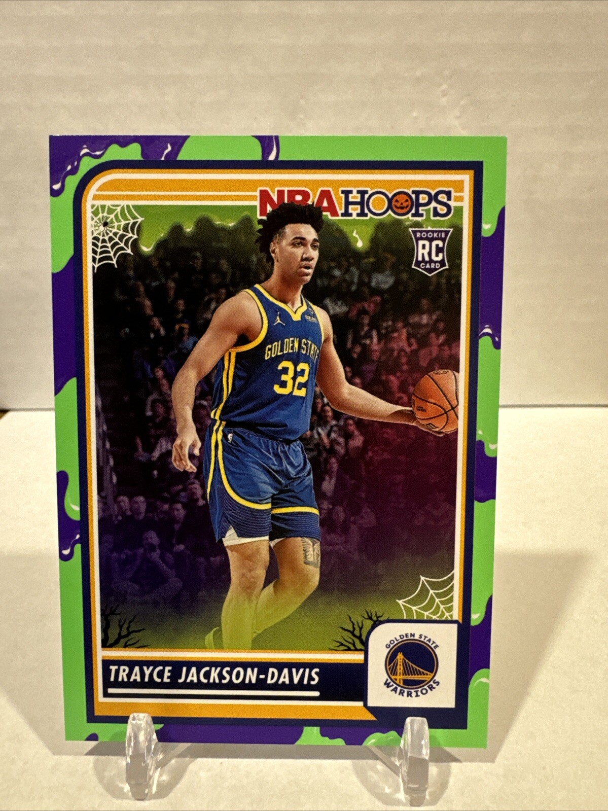 TRAYCE JACKSON-DAVIS 2023-24 Haunted Hoops #68 Rookie RC Slime Warriors