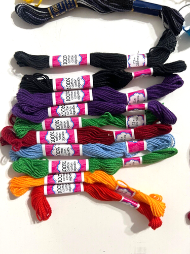 Iris Variegated Multicolor Cotton Embroidery Floss Thread 80+ Skeins Most New - Picture 2 of 6