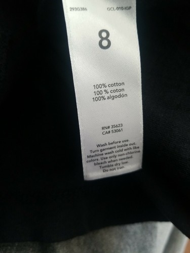 CARTERS OUTFIT GIRLS KIDS SIZE 8 BLACK HEART PRINT - Picture 5 of 5