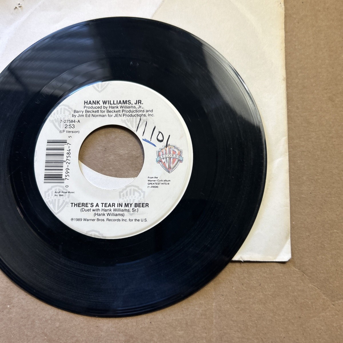 Hank Williams Jr There's A Tear In My Beer/You Brought Me Down To