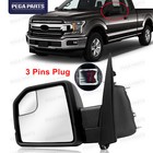 Rear View Mirror Power Glass Manual Fold Left Side For 2015-2020 Ford F-150 F150