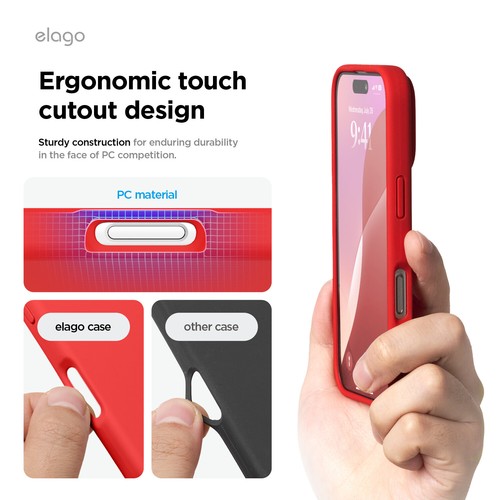 iPhone 16 Pro Max Case - elago® iPhone 16 Pro Max Premium Silicone Case - Picture 34 of 259
