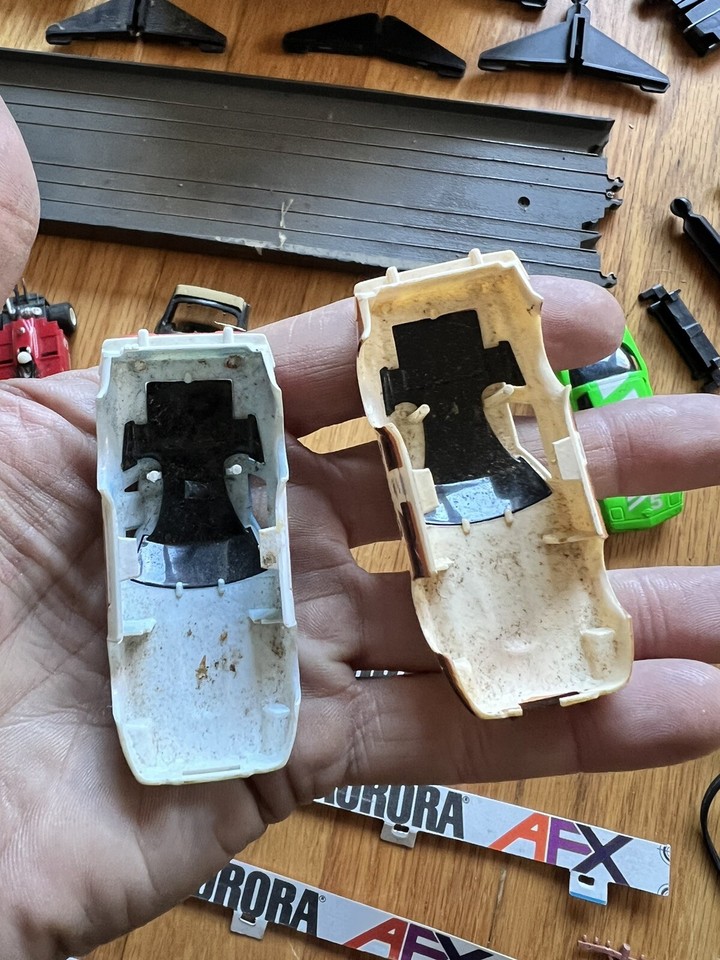 TYCO Afx Ideal Slot Car Race Track Large Lot Pieces Cars Controller