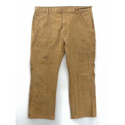 Dickies Mens Classic Straight Jeans Brown Stretch Medium Wash