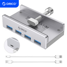 ORICO USB 3.0 Hub Aluminum 4Port USB Hub Clam...