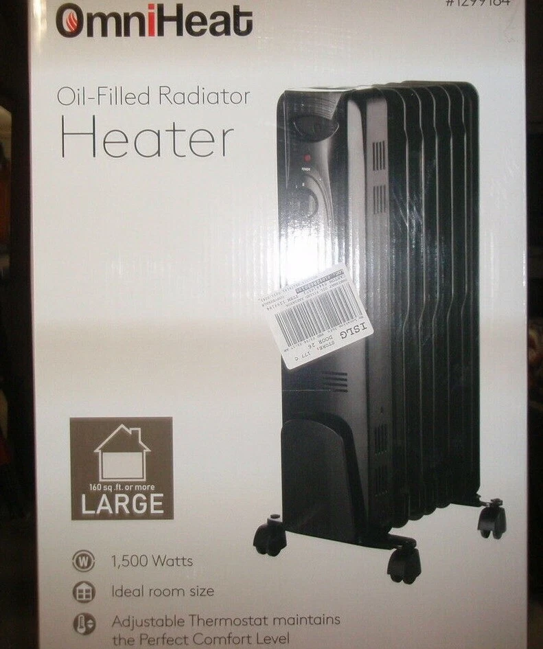 OmniHeat 1500-Watt Oil-filled Radiant Flat Panel Electric Space Heater-#1299184  | eBay