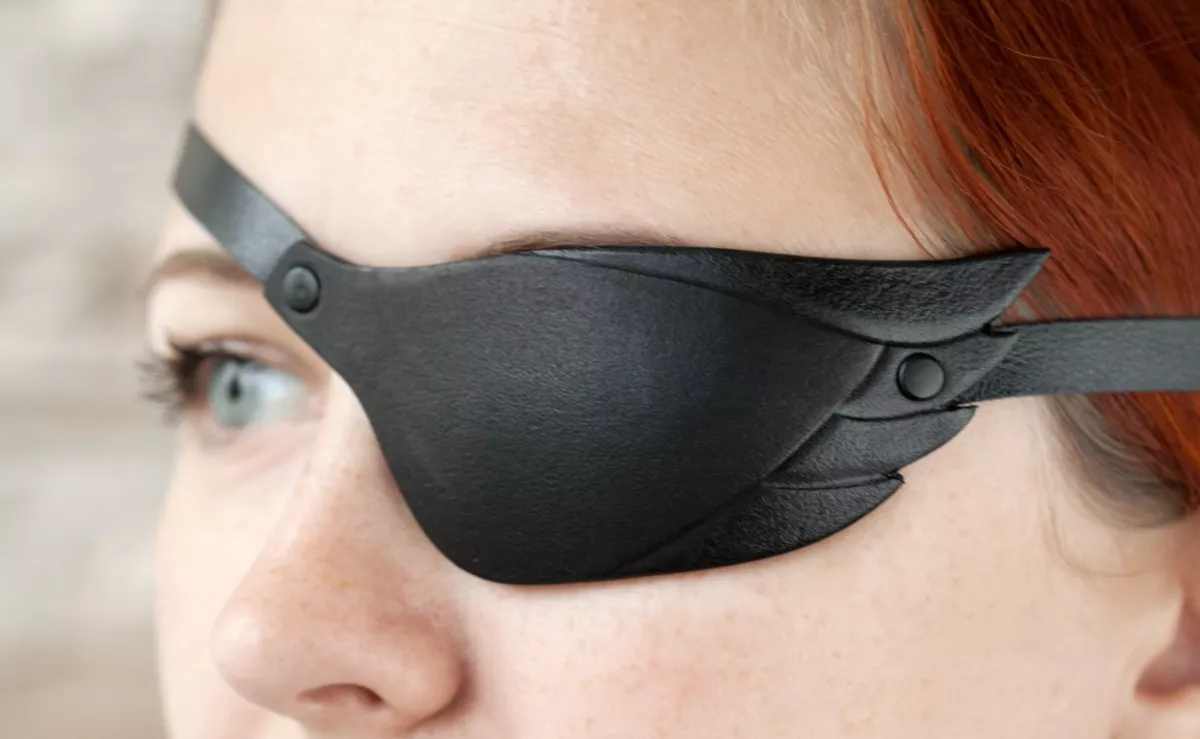 Leather Eyepatch, Eyepatch, Black Eye Patch, Eye patch, Eye Mask, Wing Eye  Patch