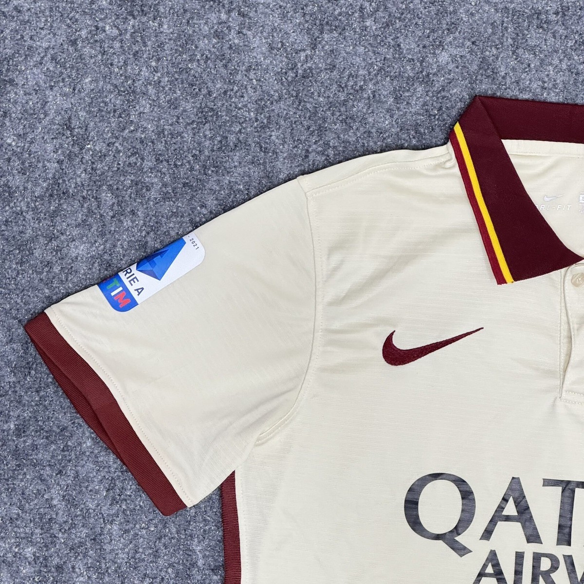 Nike 2020/21 AS Roma Soccer Jersey Qatar Airways Zaniolo Nike 2020/21 AS Roma Soccer Jersey Qatar Airways Zaniolo