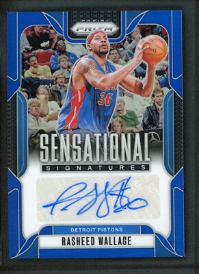 その他 RASHEED WALLACE Auto /49 2024-25 RASHEED WALLACE 48/49 AUTO PANINI PRIZM SENSATIONAL