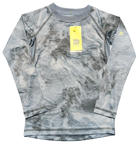 All In Motion Youth Boys Size M (8/10) Gray Long Sleeve Fitted Performance Tee - Picture 1 of 4