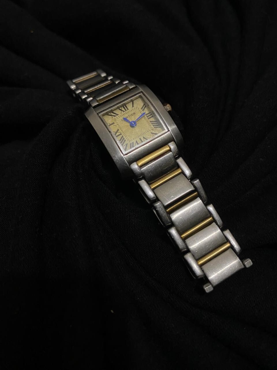 Cartier Tank Francaise 25mm Steel 18k Gold Medium Watch 2000s-image