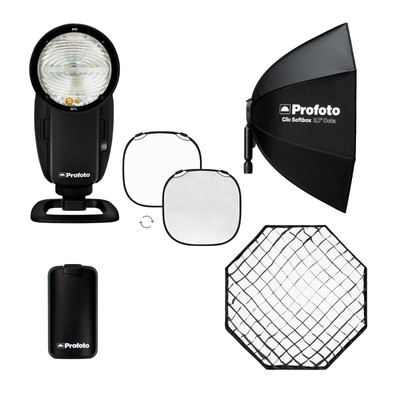 Profoto A10 On Camera Flash Light for Sony with Collapsible Reflector Bundle